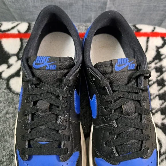 %Nike Air Jordan 1 Retro Low Royal 2015 Size 11.5 Men (705329-004) AJ11 Size 11.5 - Air Jordan 1 Retro OG Low Royal for sale online  main image 4